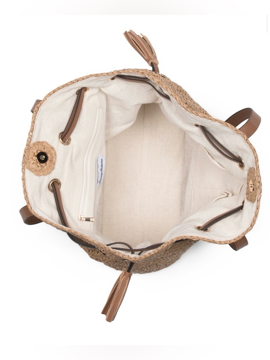 ❗️LAST OFFER❗️WILL BE REMOVED 3/21/26❗️Tommy Bahama Natural Straw Tote - Picture 4 of 4